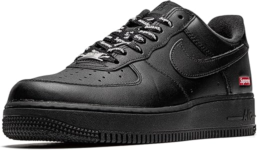 Nike Mens Air Force 1 Low Supreme - Mini Box Logo Black